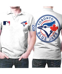 Art Toronto Blue Jays Mlb Baseball Team Logo 3D All Over Print Polo Shirt