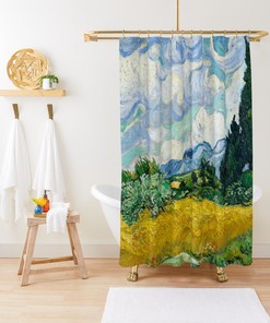 Artistic Van Gogh Farmhouse Shower Curtain - Eco-Friendly Waterproof Art Decor