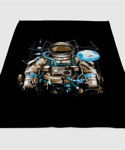 Astronaut Amoled Sherpa Fleece Blanket Gifts for Family, for Couple