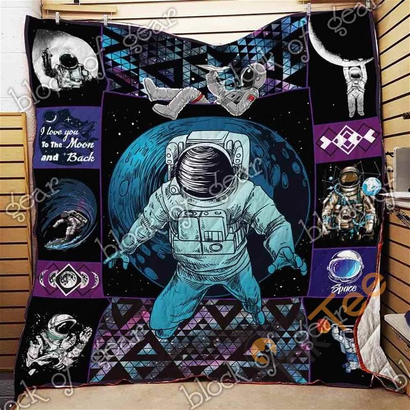 Astronaut Quilt Blanket Bedding Set