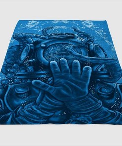 Astrounot Cartoon Sherpa Fleece Blanket Gifts for Family, for Couple