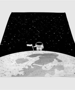 Astrounot In Moon Sherpa Fleece Blanket Gifts for Family, for Couple