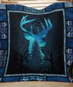 At Night Hunting Deer Hunting Lo Quilt Blanket Bedding Set