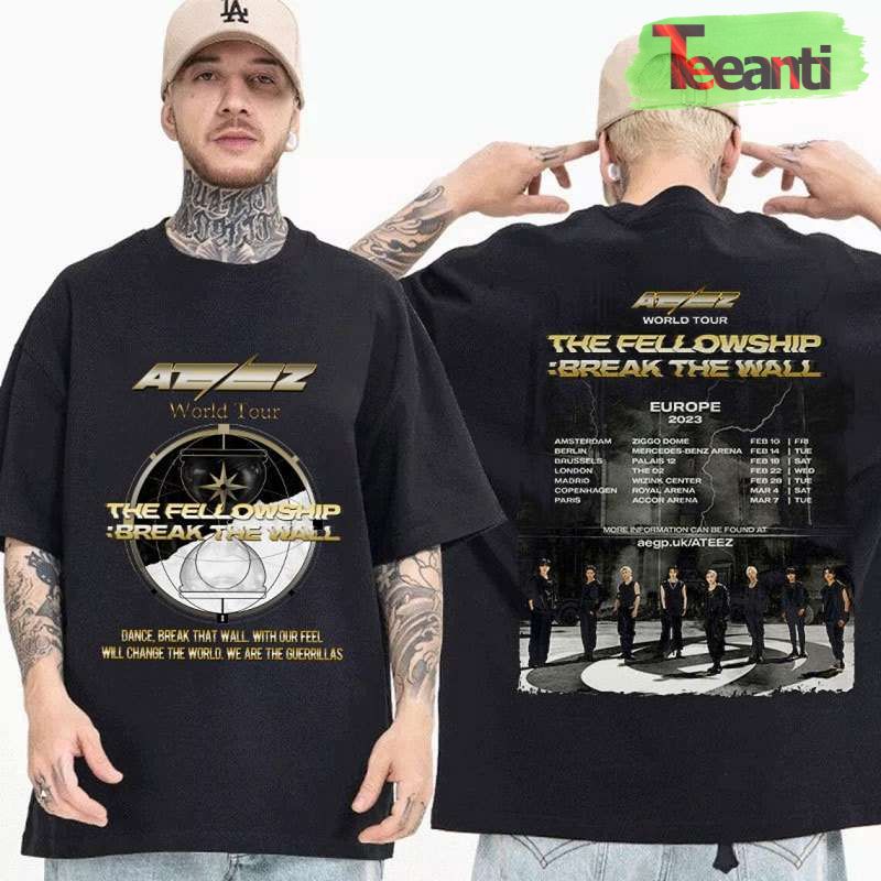 Ateez Fellowship World Tour 2023 T-Shirt