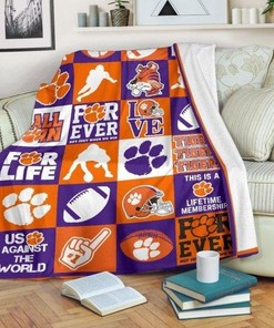Athletic Clemson Tigers Premium Blanket for Home Décor