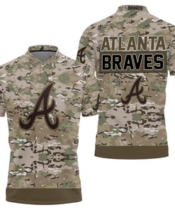 Atlanta Braves Camouflage Veteran 3d Jersey Polo Shirt All Over Print Shirt 3d T-shirt