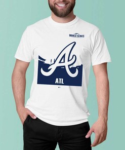 Atlanta Braves Gray World Series Bound Icon 2021 T-Shirt