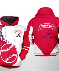Atlanta Braves MLB Classic 3D Hoodie Zipper Hoodie