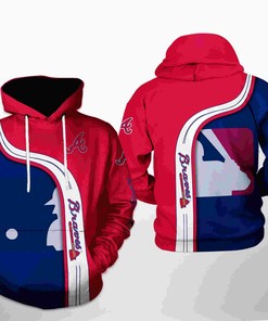 Atlanta Braves MLB Team 3D Hoodie Zipper Hoodie