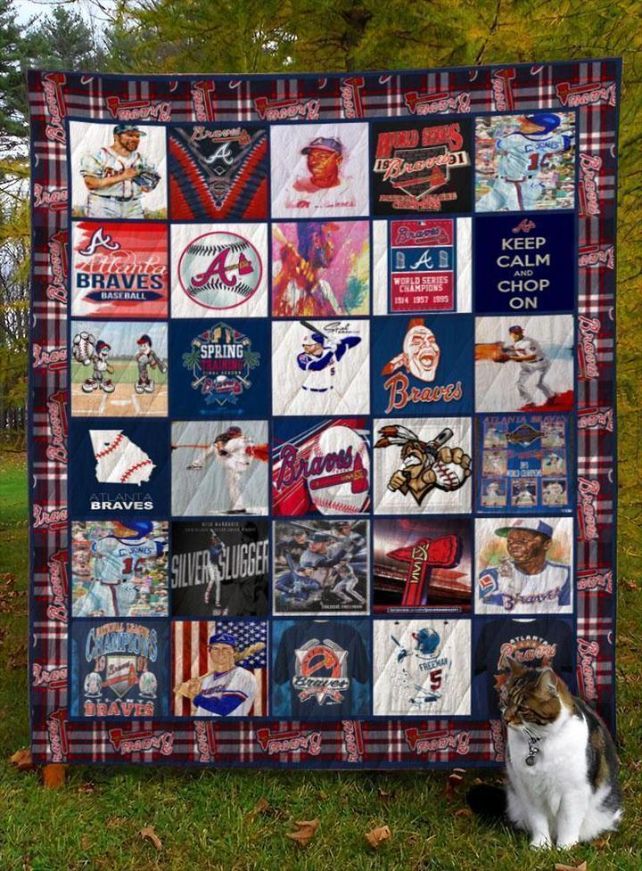 Atlanta Braves Quilt Blanket DUP2