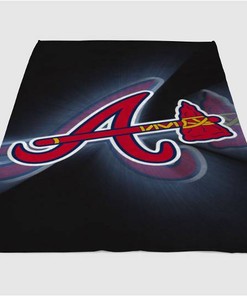 Atlanta Braves Sherpa Fleece Blanket Gift