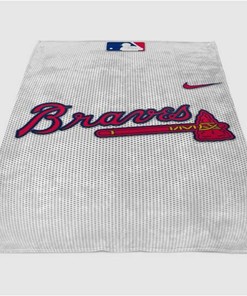Atlanta Braves Sherpa Fleece Blanket Gifts for Family, for Couple