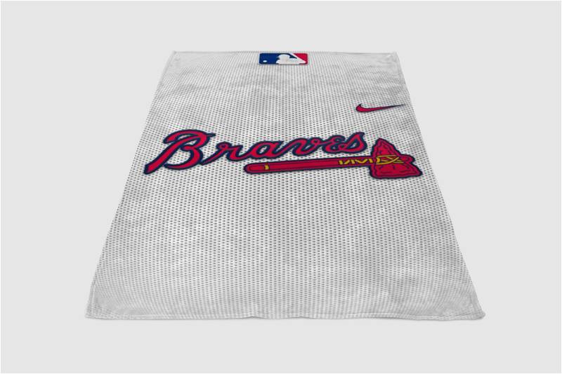 Atlanta Braves Sherpa Fleece Blanket Gifts for Family, for Couple