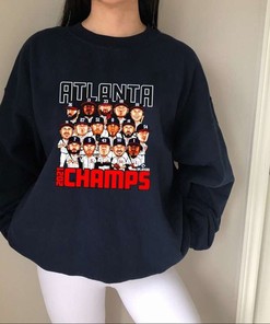 Atlanta Braves Team Cartoon 2021 Champs T-Shirt