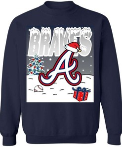 Atlanta Braves Vintage Mlb Ugly Christmas Crewneck Sweatshirt