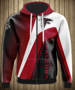 Atlanta Falcons 3D Hoodie Zipper for Fans