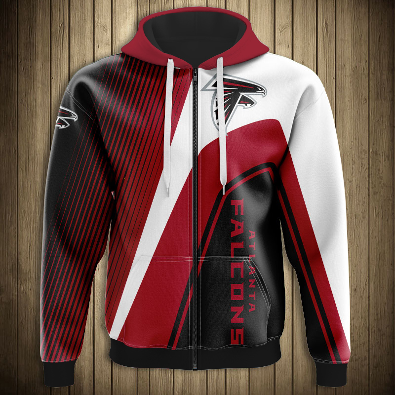 Atlanta Falcons 3D Hoodie Zipper for Fans