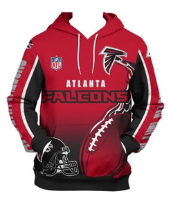Atlanta Falcons Hoodie 3D Zip Hoodie Cute Flame Balls Graphic Gifts for Fans