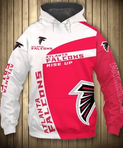 Atlanta Falcons Hoodie 3D Zip Hoodie Pullover Gift for Fans