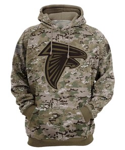 Atlanta Falcons Hoodie Army Graphic Zip Hoodie Pullover Gift for Fans