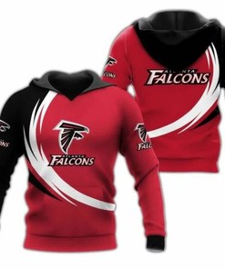 Atlanta Falcons Hoodie Curve Graphic Gifts for Fans
