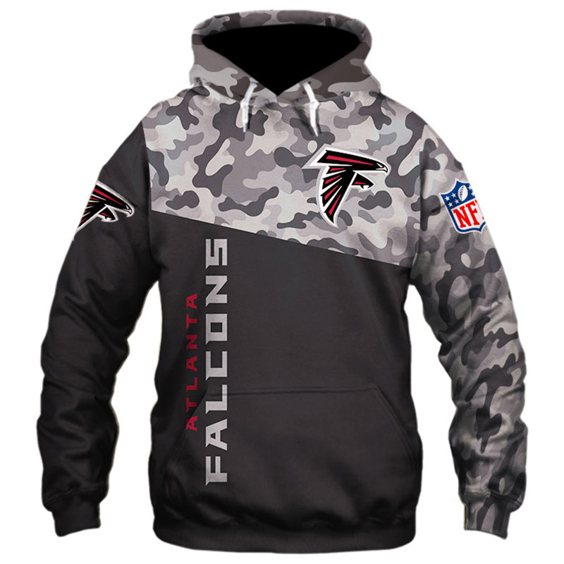 Atlanta Falcons Military Hoodie 3D Zip Hoodie 3D Zip Hoodie Long Sleeve New Season - Image 3