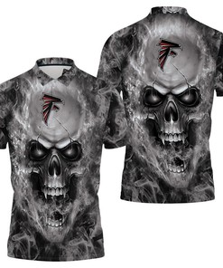 Atlanta Falcons Nfl Fans Skull Polo Shirt All Over Print Shirt 3d T-shirt