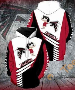 Atlanta Falcons Snoopy Hoodie 3d