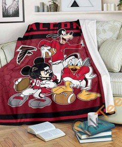 Atlanta Falcons Team Sherpa Fleece Blanket Gifts for Family, for Couple