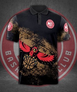 Atlanta Hawks All Print 3d Polo T-shirt All Over Print Shirt 3d T-shirt
