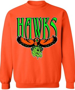 Atlanta Hawks Halloween Vintage Nba Crewneck Sweatshirt