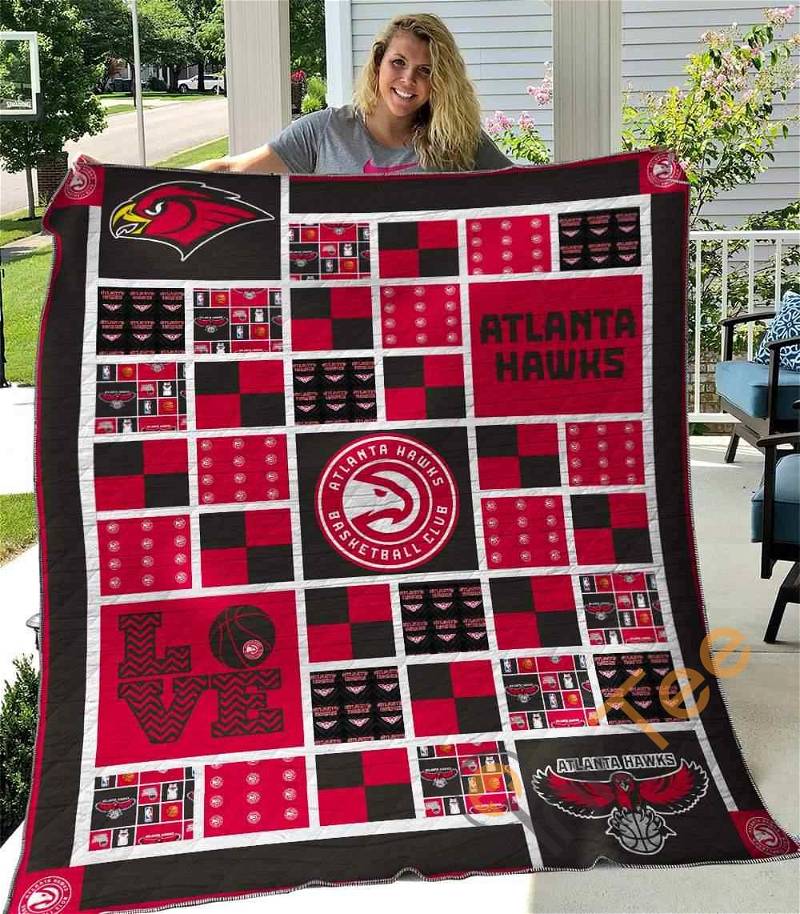 Atlanta Hawks V1 Quilt Blanket Bedding Set