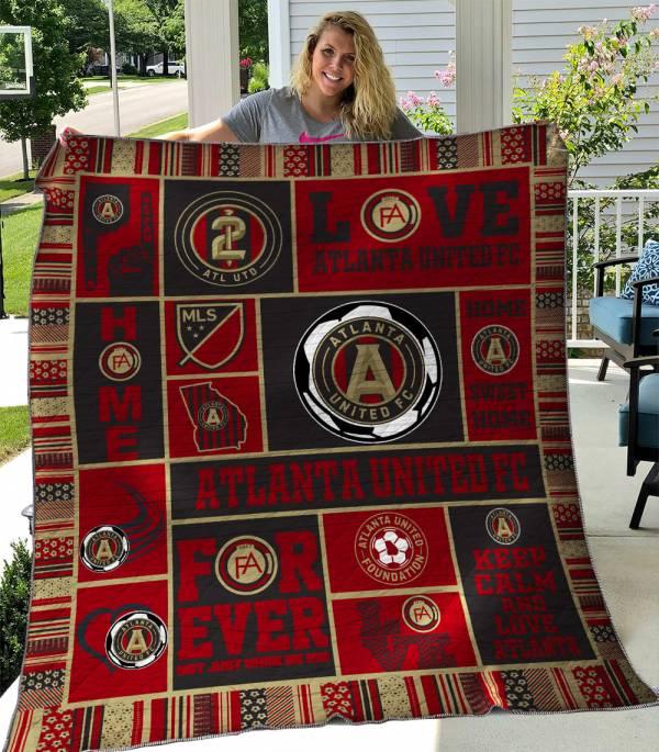 Atlanta United FC Quilt Blanket Bedding Set for Fans