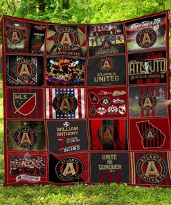 Atlanta United Fc Quilt Blanket Bedding Set for Home Décor