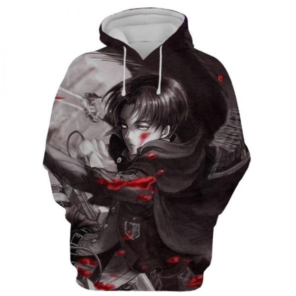 Attack On Titan Blood 3D Printed Hoodie