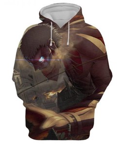 Attack On Titan Eren Jeager 3D Printed Hoodie