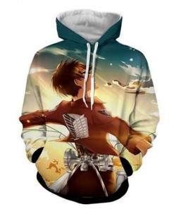Attack On Titan Eren Yeager Anime 3D Printed Hoodie