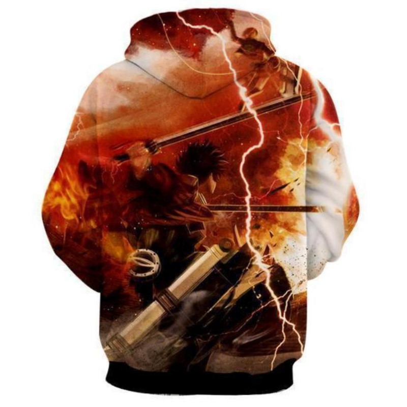 Attack On Titan Eren Yeager Anime 3D Printed Hoodie - Image 2