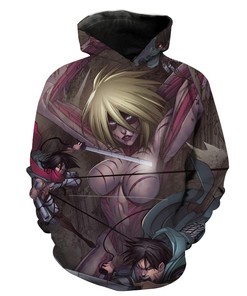 Attack On Titan Female Titan Anime Hoodie 3D