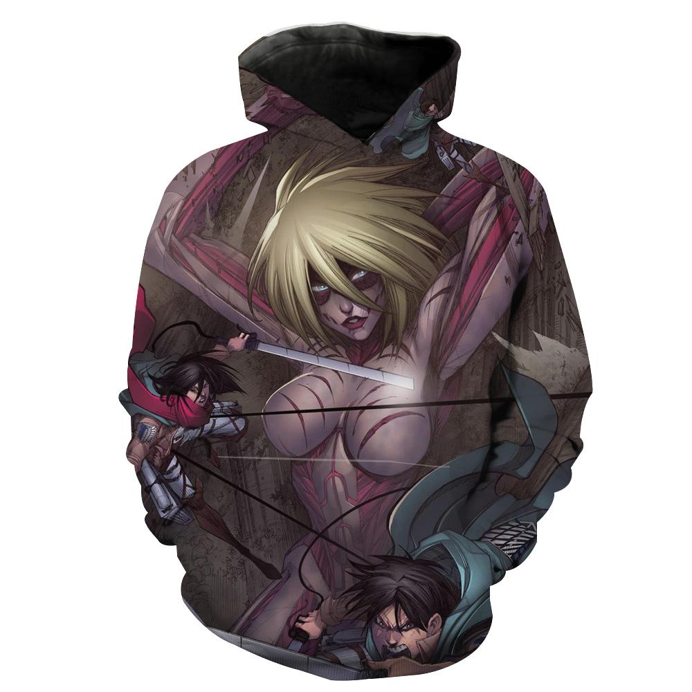 Attack On Titan Female Titan Anime Hoodie 3D