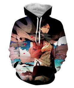 Attack On Titan Levi Ackerman Anime 3D Hoodie