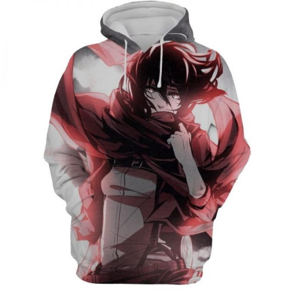 Attack On Titan Mikasa Ackerman 3D Hoodie