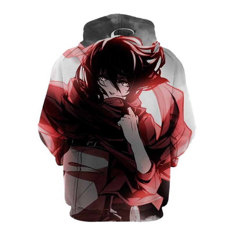 Attack On Titan Mikasa Ackerman 3D Hoodie - Image 2