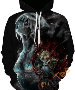 Attack On Titan Print Pullover With Front Pocket Sport All Over Print Hoodie 3D 3