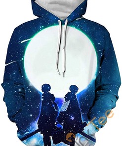 Attack On Titan Print Pullover With Front Pocket Sport All Over Print Hoodie 3D 4