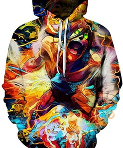 Attack On Titan Print Pullover With Front Pocket Sport All Over Print Hoodie 3D 5