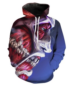 Attack On Titan Titan Face Hoodie 3D