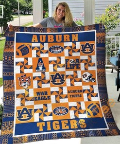 Auburn Tigers 1 Quilt Blanket Bedding Set