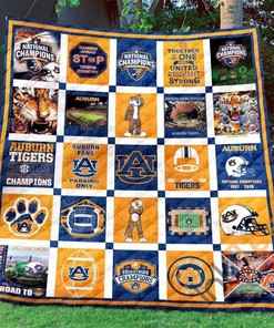 Auburn Tigers Quilt Blanket Bedding Set