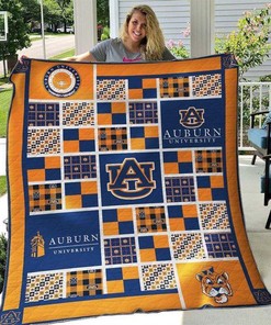 Auburn Tigers Quilt Blanket Bedding Set Gifts for Fans